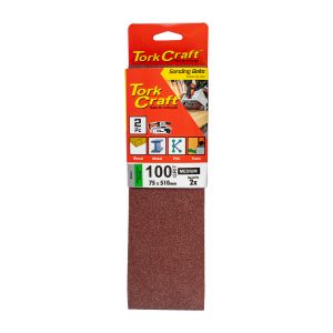 SANDING BELT 75 X 510MM 100GRIT 2/PACK