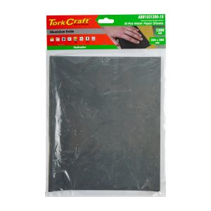 WATER PAPER 230 X 280MM 1200 GRITWET & DRY 10 PER PACK STD