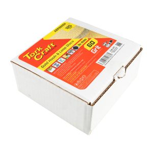 GOLD DISC (50 PIECES) 60 GRIT 125MM WITHOUT HOLE HOOK AND LOOP