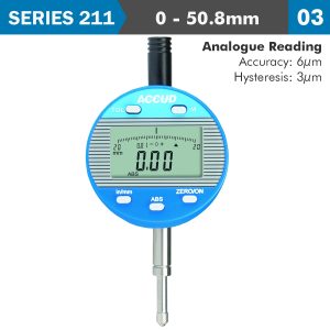 DIGITAL INDICATOR FLAT BACK 50.8MM/2'