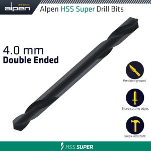 HSS SUPER DRILL BIT DOUBLE ENDED 4.0MM 1/PACK
