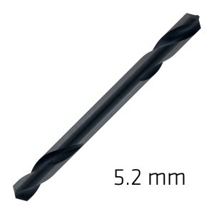 HSS SUPER DRILL BIT DOUBLE ENDED 5.2MM POUCHED