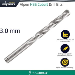 HSS COBALT DIN 338 3.0MM BULK