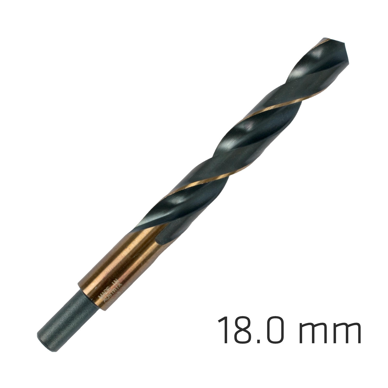 HSS SPRINT MASTER 18.0MM RED SHANK 12.5MM X1 SLEEVED DIN338 ALPEN DRIL