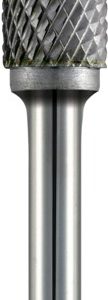 TC ROTARY BURR 12MM CYL CW FRONT CUT FOR HARD METALS