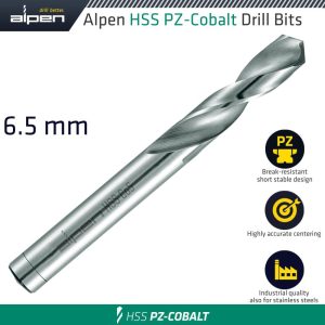 ALPEN COBALT DRILL SHORT BULK 6.50MM
