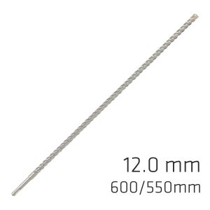 FORCE X 12.0 x 600/550 SDS-PLUS REBAR DRILL BIT X4 CUTTING EDGES