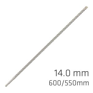FORCE X 14.0 x 600/550 SDS-PLUS REBAR DRILL BIT X4 CUTTING EDGES