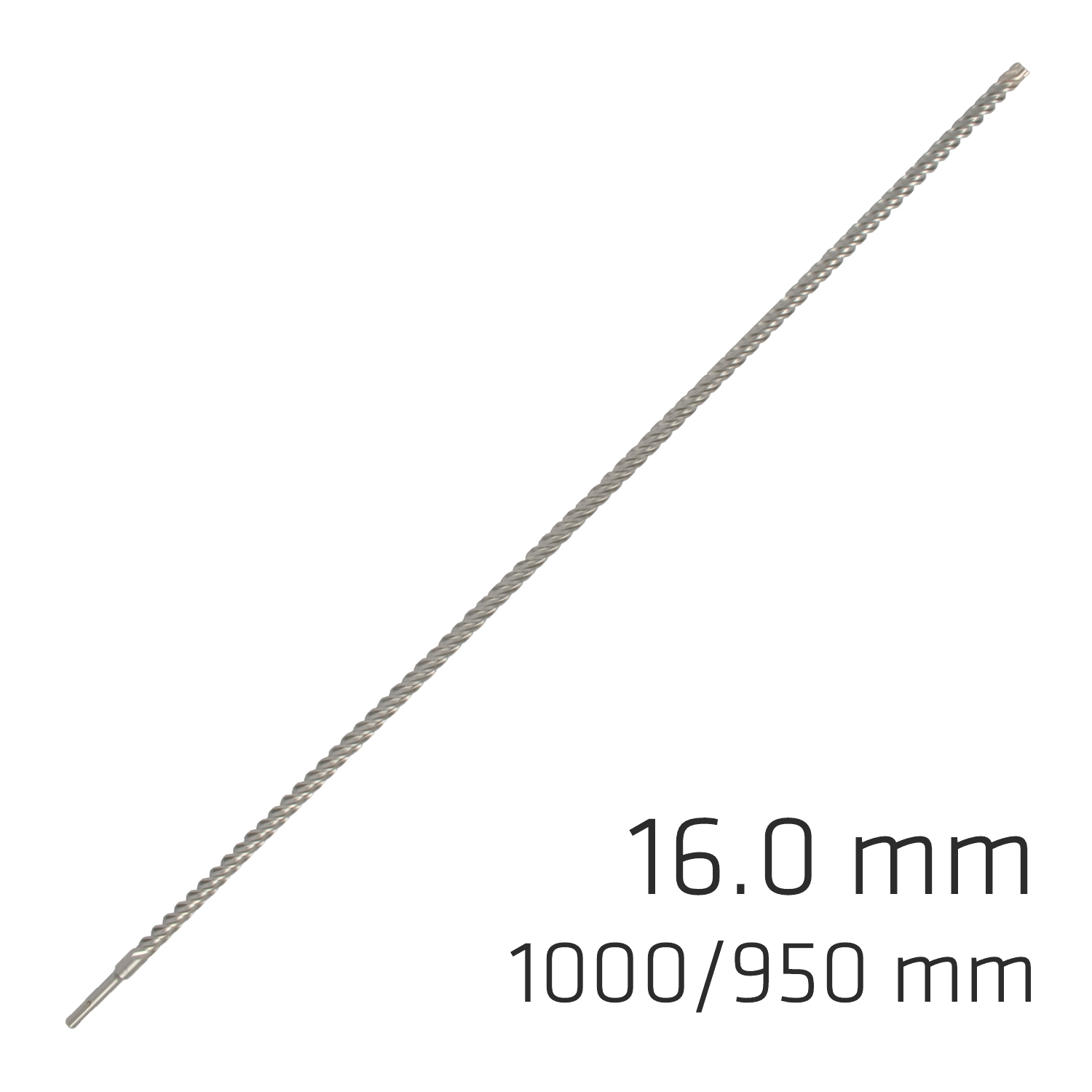 FORCE X 16.0 x 1000/950 SDS-PLUS REBAR DRILL BIT X4 CUTTING EDGES