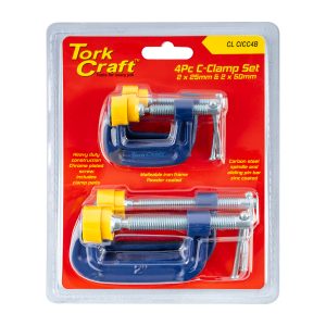CLAMP C - TYPE  4PCS SET KIT 2 X 25 & 50MM