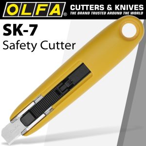 OLFA SAFETY CUTTER W/12.5MM BLADE BOX OPENER CUTTER