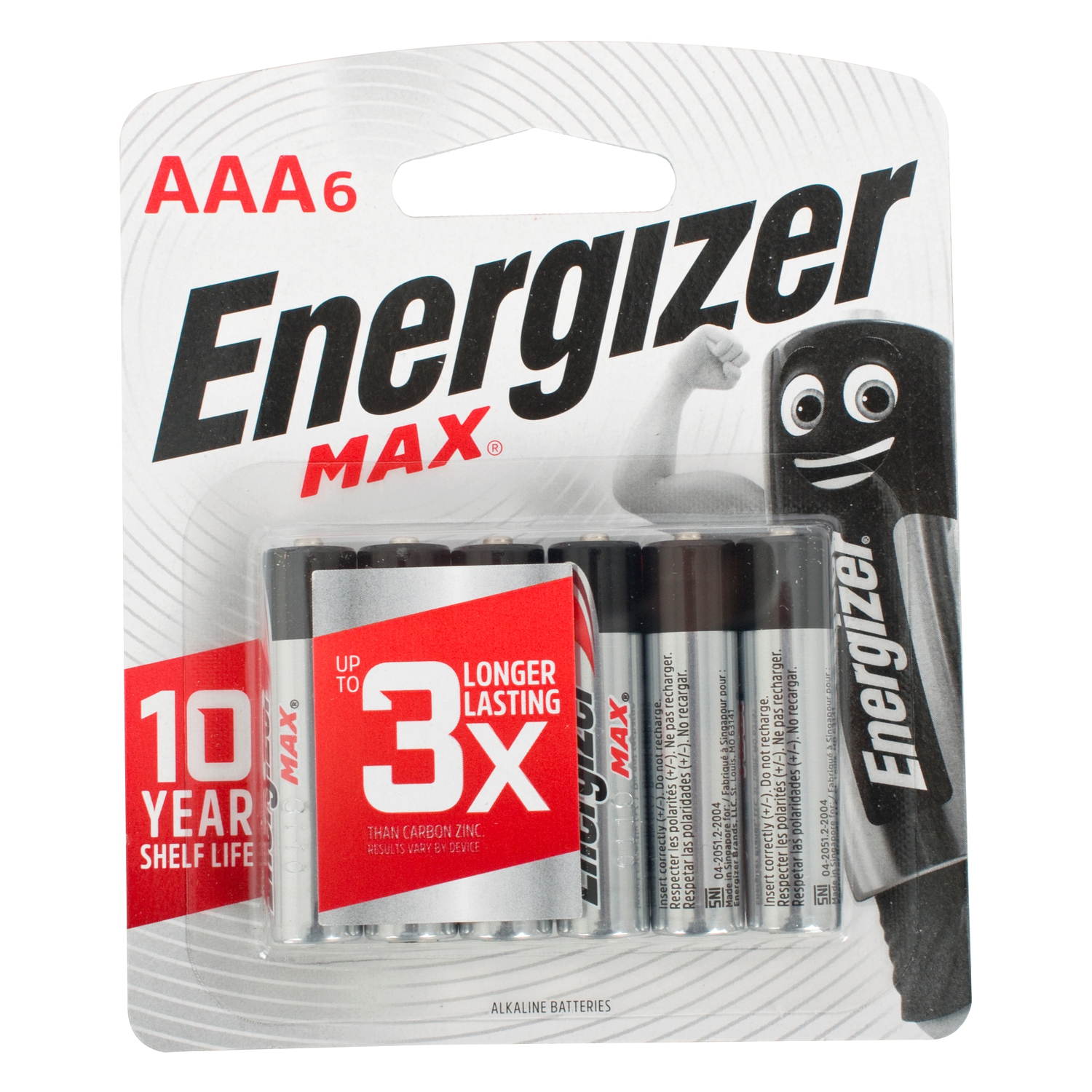 MAX AAA BATTERY-6PACK (MOQ12) ENERGIZER