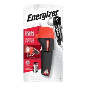 RUBBER FLASHLIGHT X2AAA - 60 LUMENS ENERGIZER TORCH