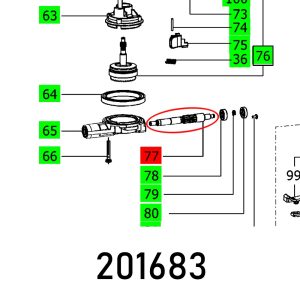 CUTTER SPINDLE DF500 Q ET-BG