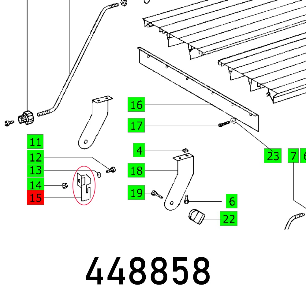 SUPPORT PLATE CS 70 VL RIGHT