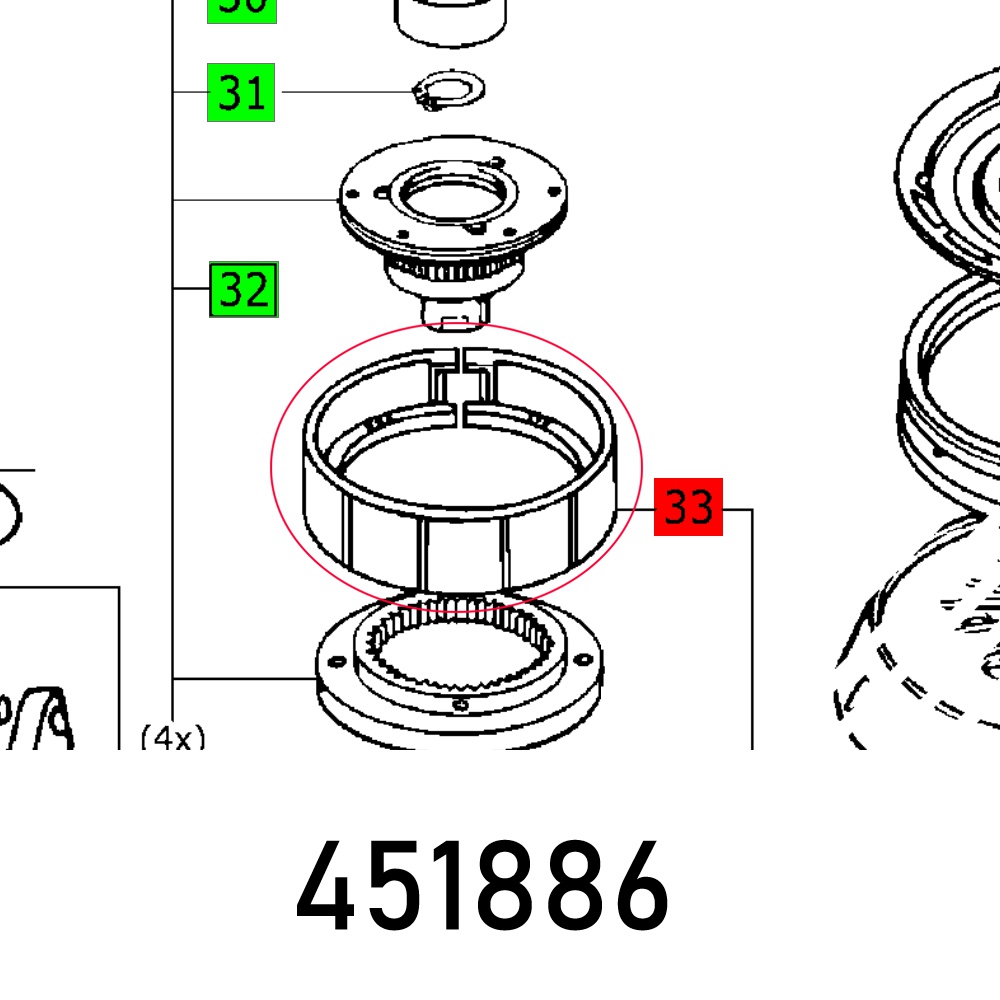 SWITCHING RING RO 150 E
