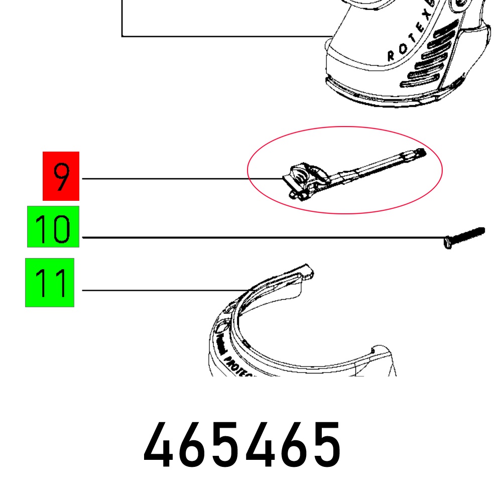 KNOB RO 150 FEQ MOTOR