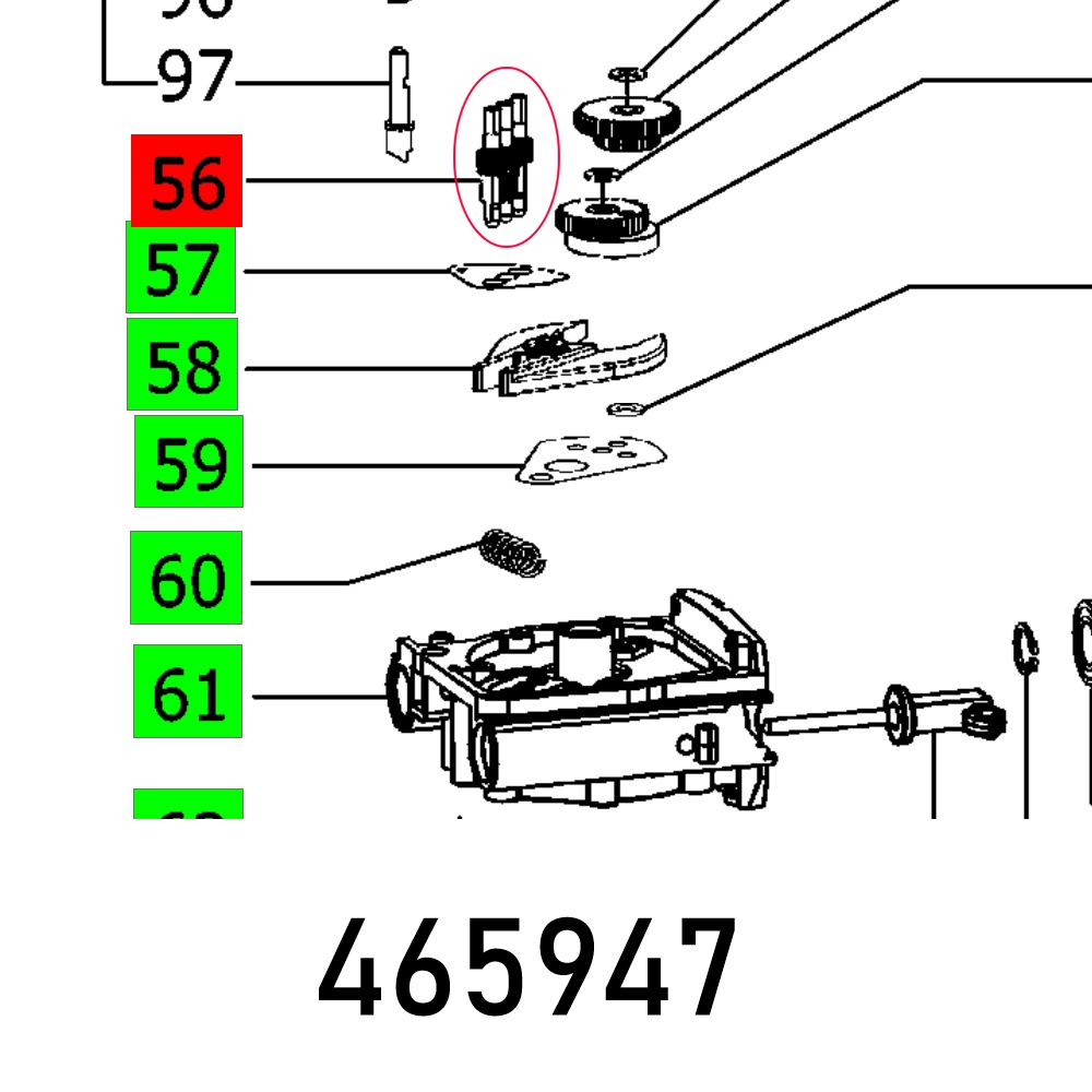 CAMSHAFT DF 500 Q