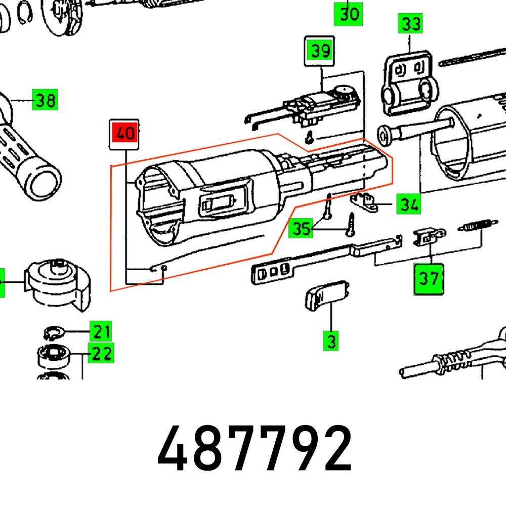 MOTOR HOUSING RAS 115.04 E