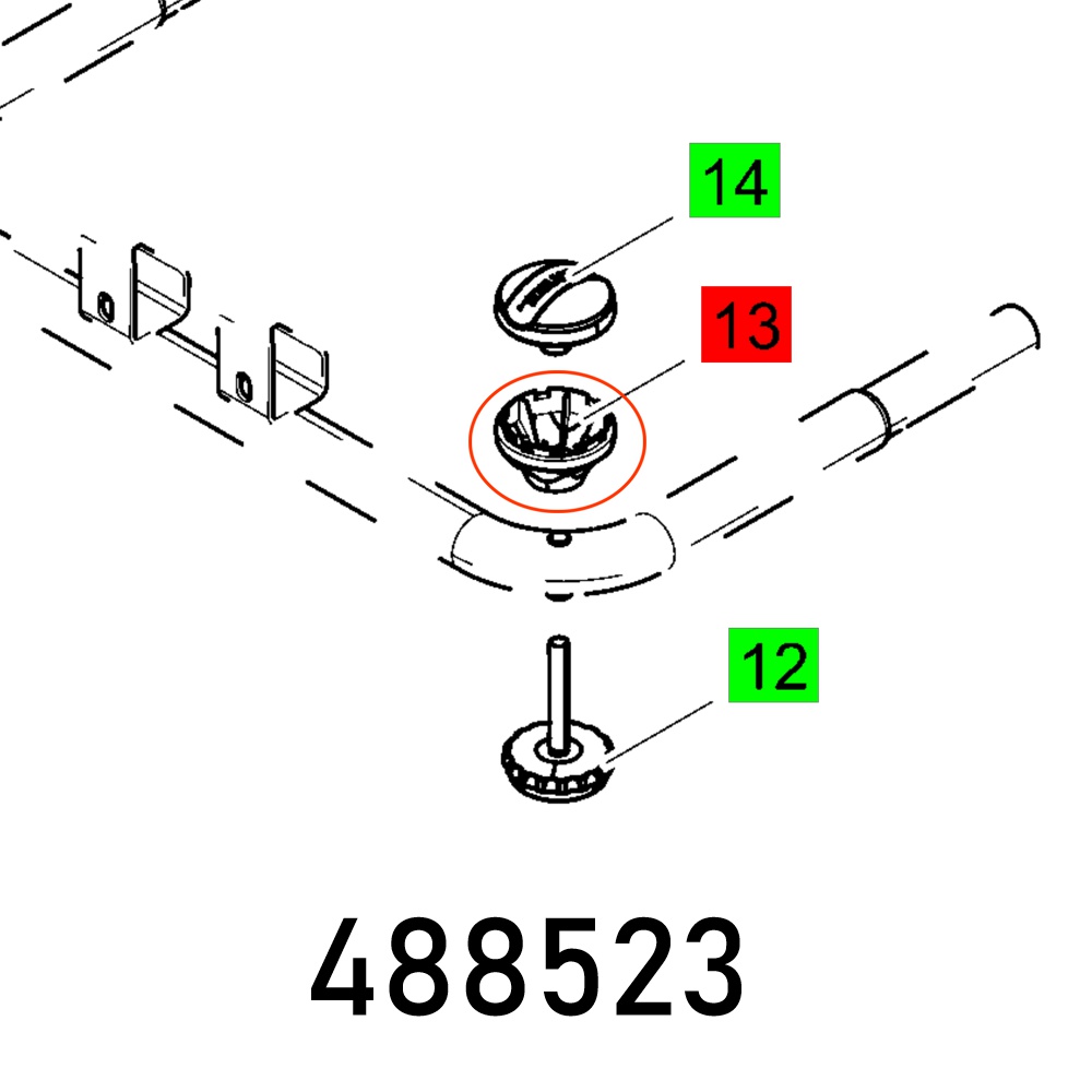 HANDLE DOWN CS 70 EB