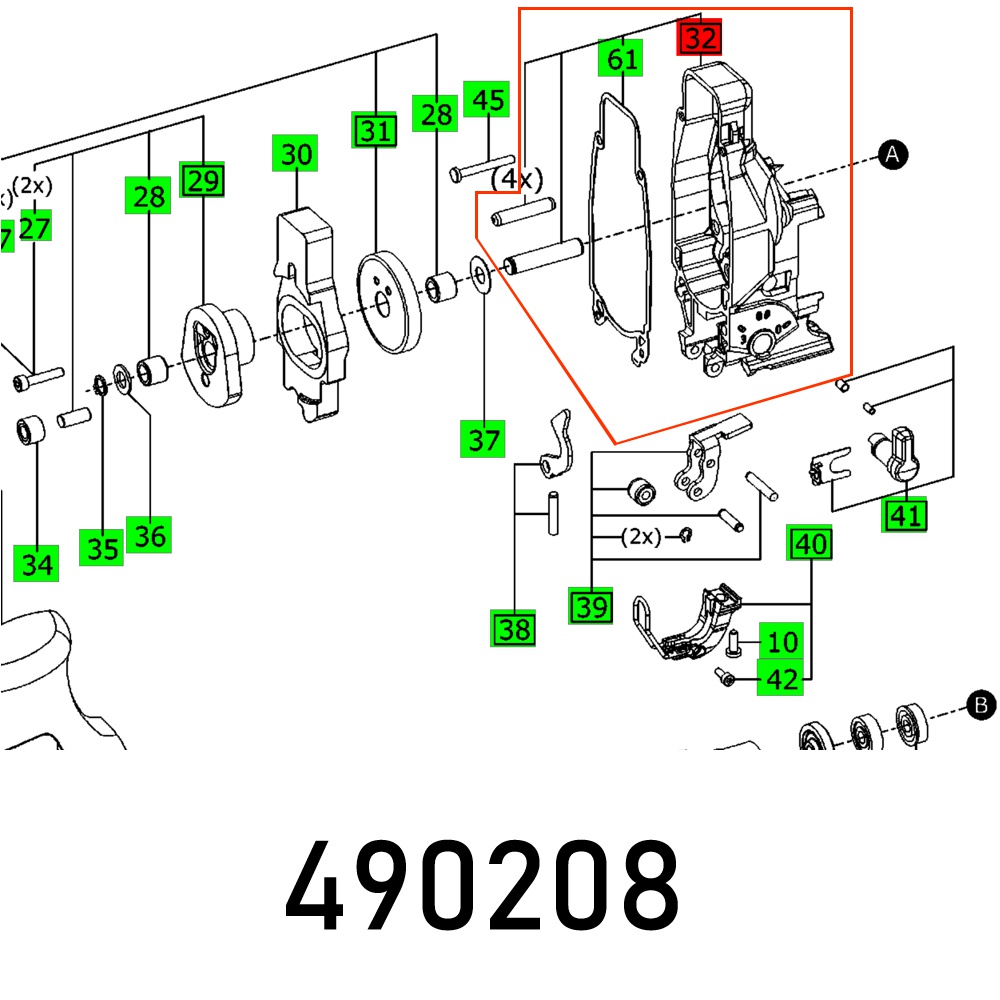 GEAR HOUSING PS 300 EQ