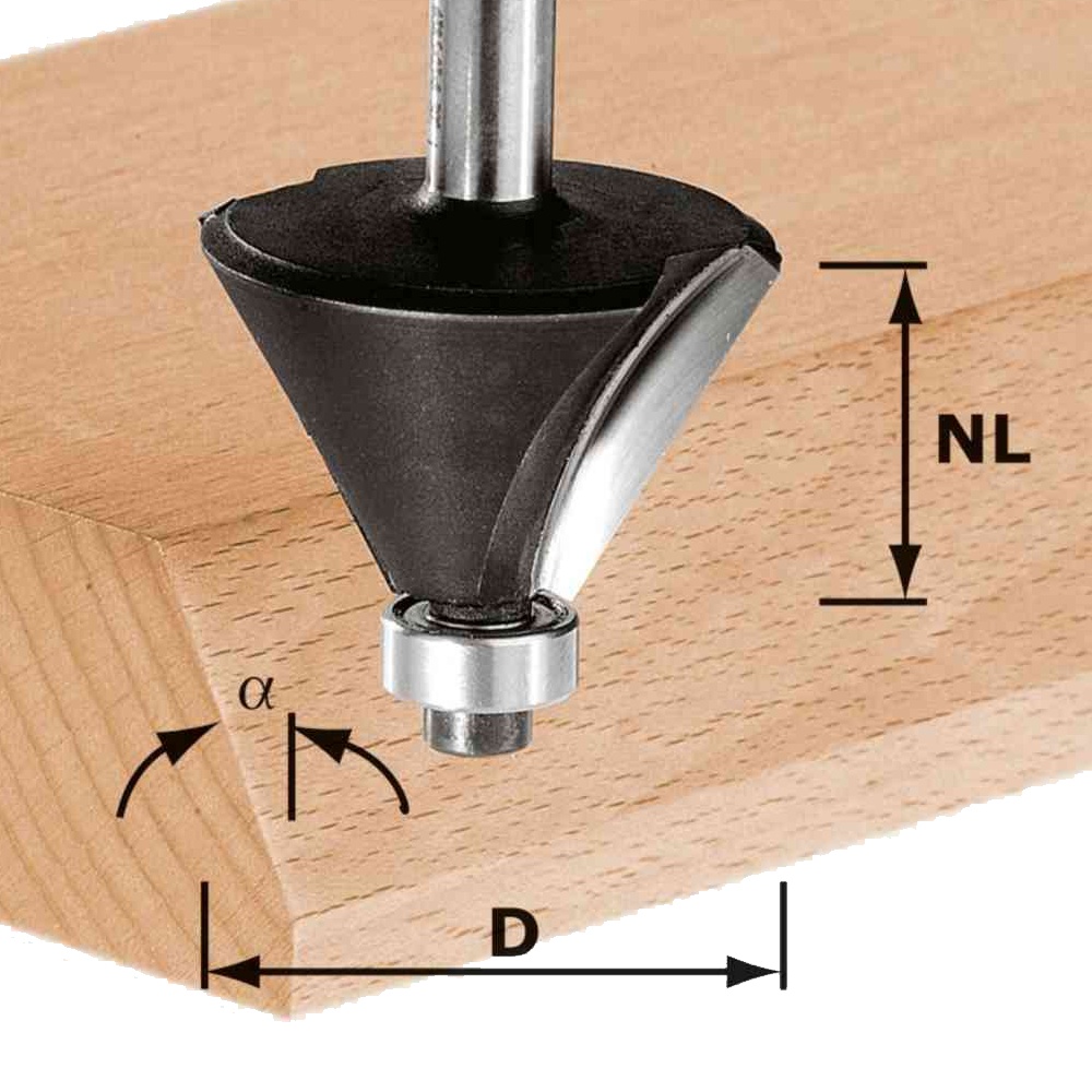 CUTTER -CHAMFER HW D44-30-30GRAD KL