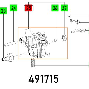 GEAR HOUSING TS 55 EBQ