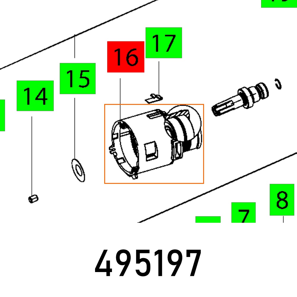 GEAR HOUSING T 12 ET-BG