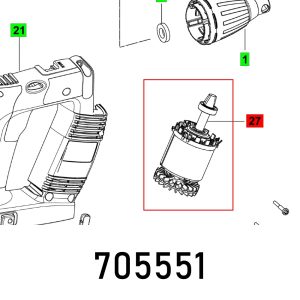 MOTOR DWC 18-4500 ET-BG