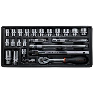 FIXMAN TRAY 24 PIECE 3/8' DRIVE SOCKETS AND ACCESSORIES