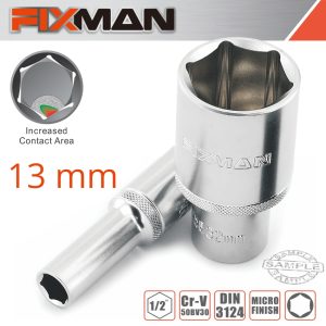 FIXMAN 1/2' DR DEEP SOCKET 13MM
