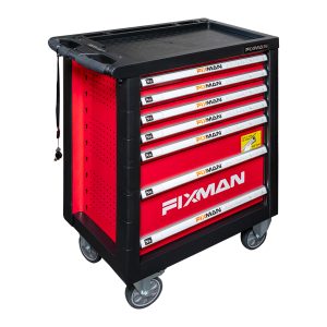 FIXMAN 7 DRAWER IND. ROLLER CABINET WITH 133PC MECHANICS TOOL SET