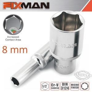 FIXMAN 1/2' DR DEEP SOCKET 8MM