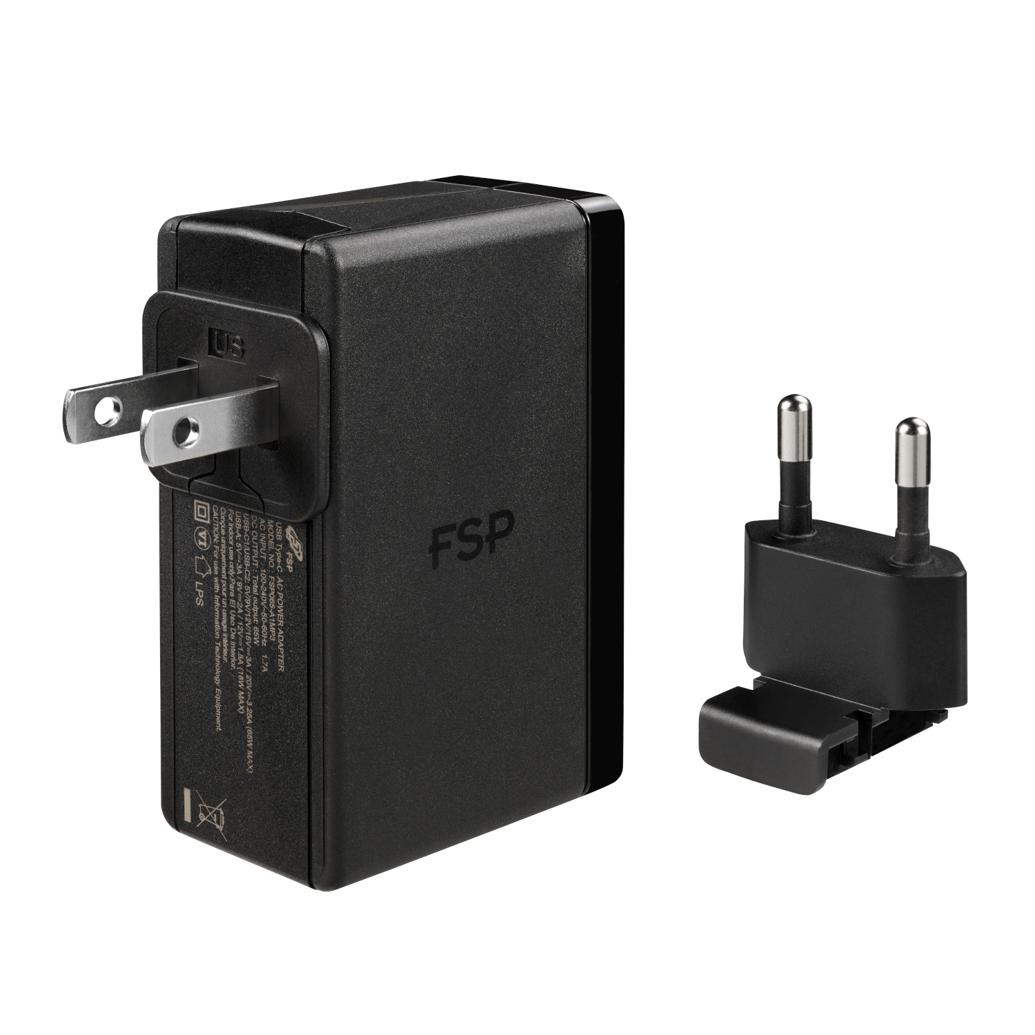 FSP065-A1MP3_FSP-65W-PD-2-Prong-USB-Type-C-Power-Adapter-Black_wr_04a