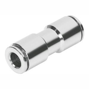 GAV PU NICKEL PLATED STRAIGHT CONNECTOR 6MM