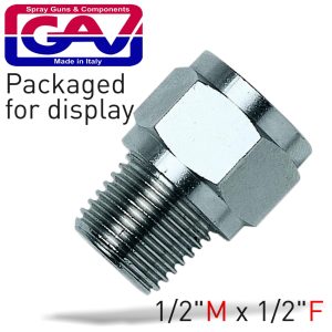 TAPER REDUCER BUSH 1/2 X 1/2 M/F PACKAGED