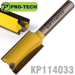 STRAIGHT BIT 1/2'(12.7MM) X 1'(25.4MM) CUT 2 FLUTE WITH BOTTOM CUT 1/4