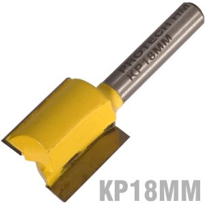 STRAIGHT BIT 18MM X 28MM CUT 2 FLUTE METRIC 1/4' SHANK