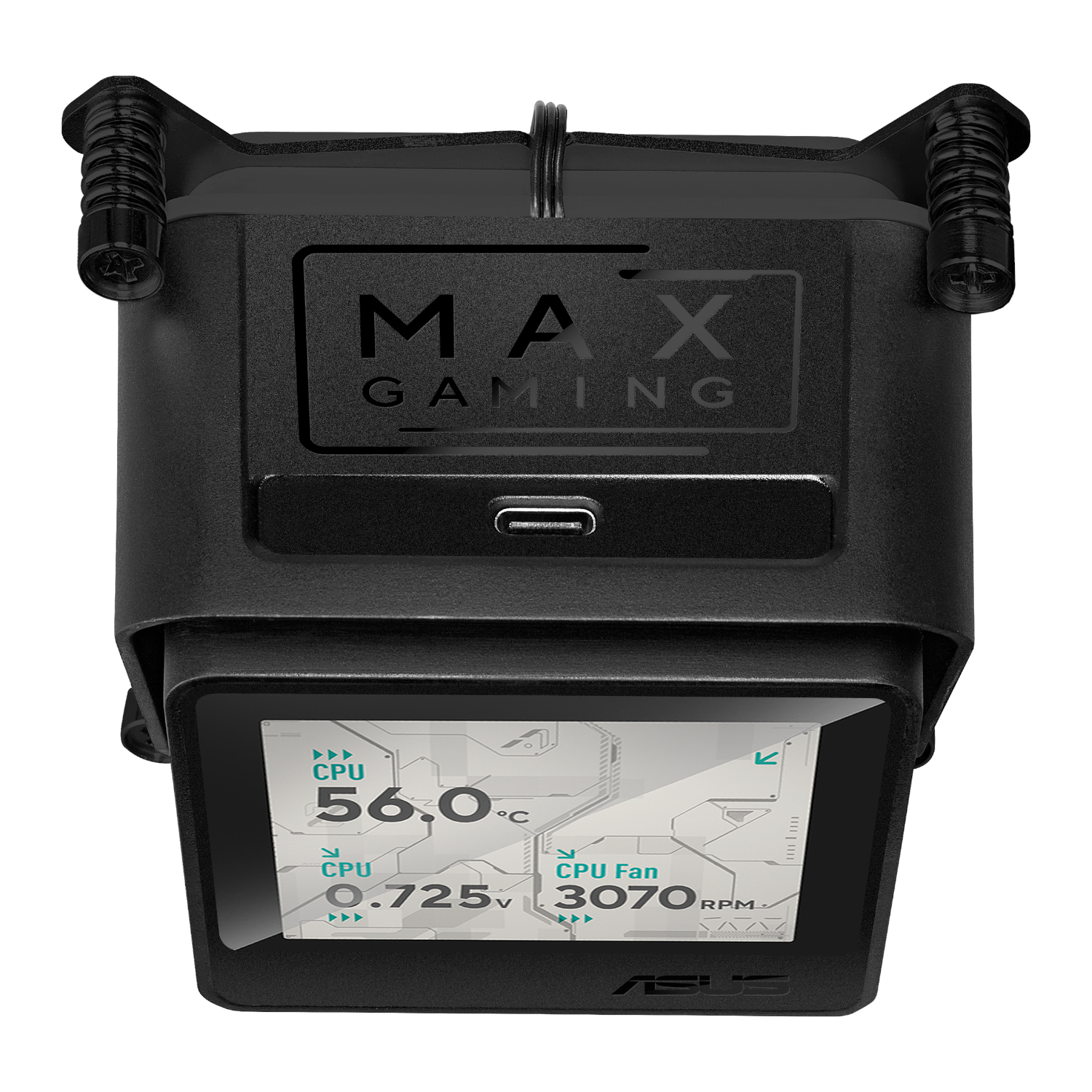 MAXGAMINGLC360ARGBLCD_Asus-MAX-Gaming-LC-360-ARGB-LCD-All-in-one-CPU-Liquid-Cooler-Black_wr_05a