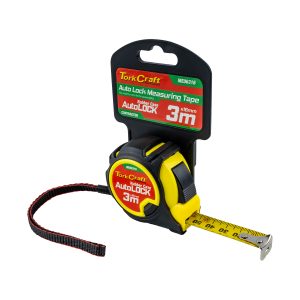 MEASURING TAPE AUTOLOCK 3M X 16MM RUBBER CASING MATT FINISH