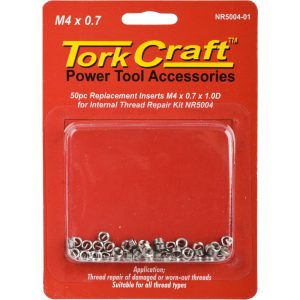 THREAD REPAIR KIT M4 X 0.7 X1.0D REPL. INSERTS FOR NR5004