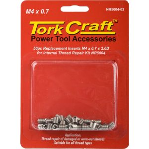 THREAD REPAIR KIT M4 X 0.7 X 2.0D REPL. INSERTS FOR NR5004