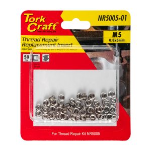 THREAD REPAIR KIT M5 X 0.8 X 1.0D REPL. INSERTS FOR NR5005