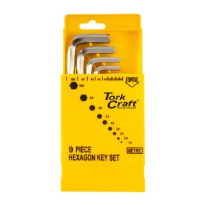 9PC HEX KEY SET 1.5-10MM CR-V IN PLASTIC CASE
