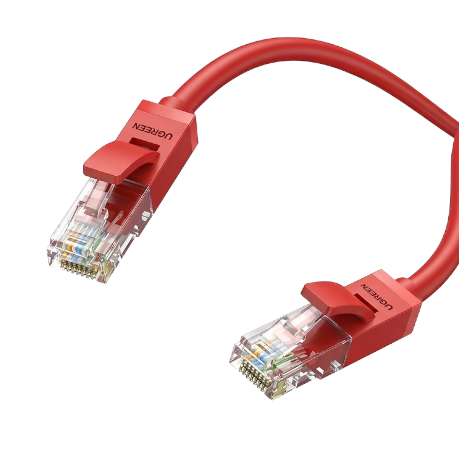 UGreen RJ45 CAT6 Ethernet 0.5m LAN Network Cable -Red (1Gbps, 250MHz)