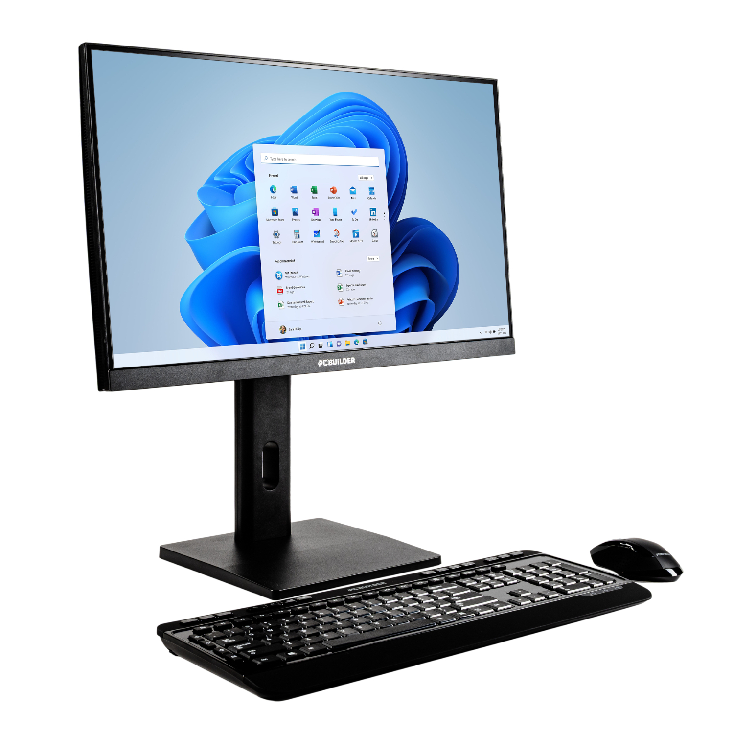PCBuilder FUSION 24" Intel i3-14100 Windows 11 AiO Desktop PC