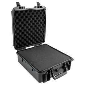 HARD CASE 430X370X215MM OD WITH FOAM BLACK WATER & DUST PROOF (333517)