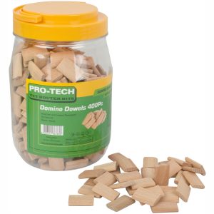 DOMINO TENON 5.5 X 28.5MM 400PC JAR BEECH WOOD