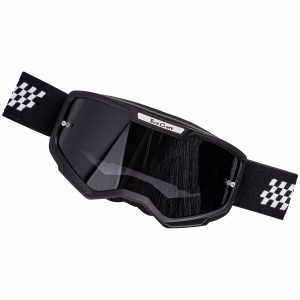 TORK CRAFT MX RACE GOGGLES BLACK & WHITE JUNIOR