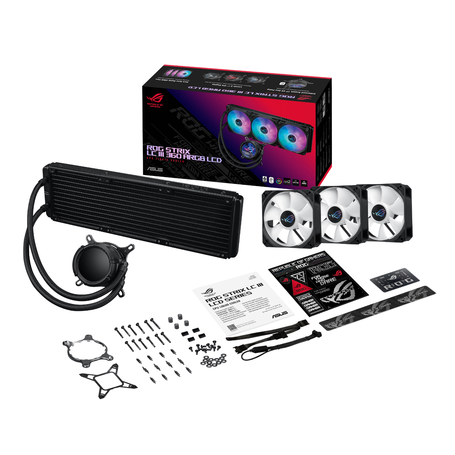 ROGSTRIXLCIII360ARGBLCD_Asus-ROG-STRIX-LC-III-360-ARGB-LCD-All-in-one-CPU-Liquid-Cooler-Black_wr_05a
